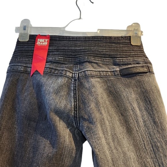 *NEW* FOXY  Tall Black size 7 ripped jeans low waist skinny - Picture 8 of 16